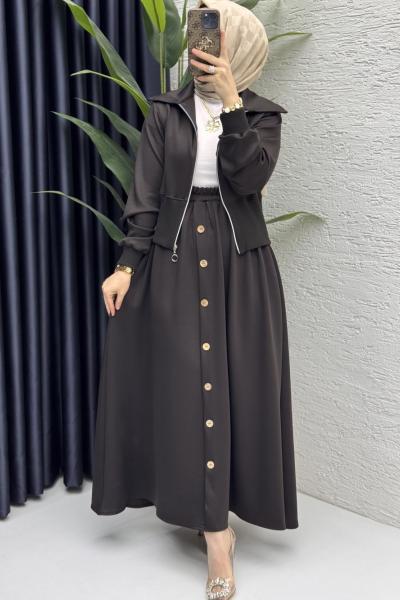 Dilruba Etekli Takım Tesettür Giyim