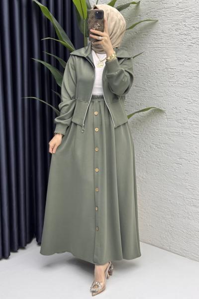 Dilruba Etekli Takım Tesettür Giyim