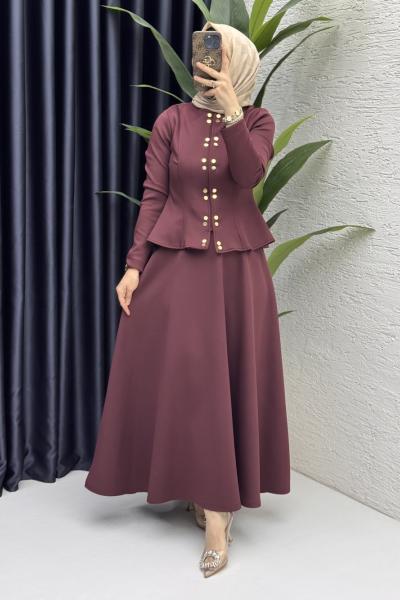 Eflal Etekli Takım Tesettür Giyim