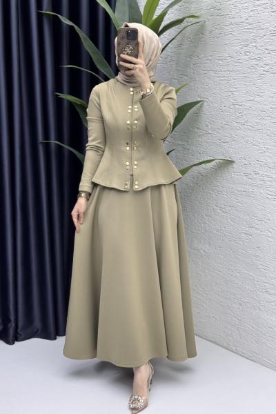 Eflal Etekli Takım Tesettür Giyim