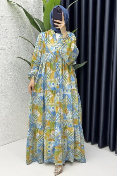 Etnik Elbise Tesettür Giyim