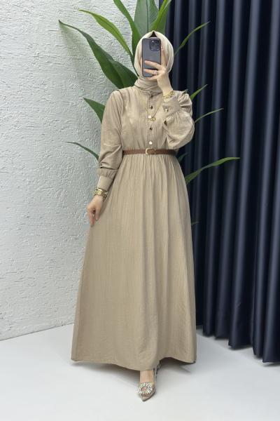 Latte Vera Tesettür Elbise