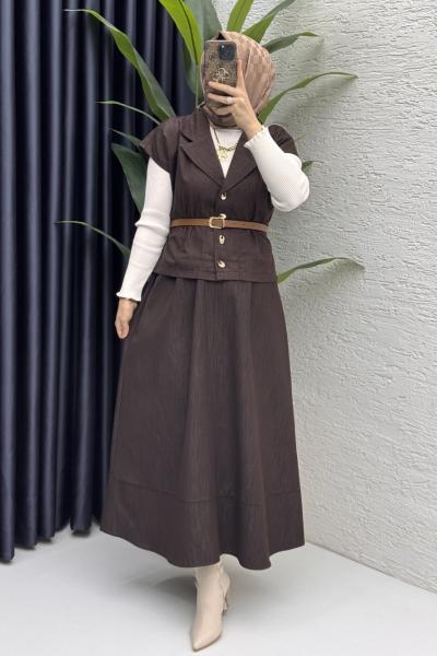 Limra Etekli Takım Tesettür Giyim