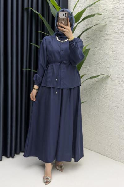 Nagehan Etekli Takım Tesettür Giyim