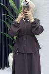 Nagehan Etekli Takım Tesettür Giyim
