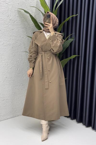 Rabia Trench Tesettür Giyim
