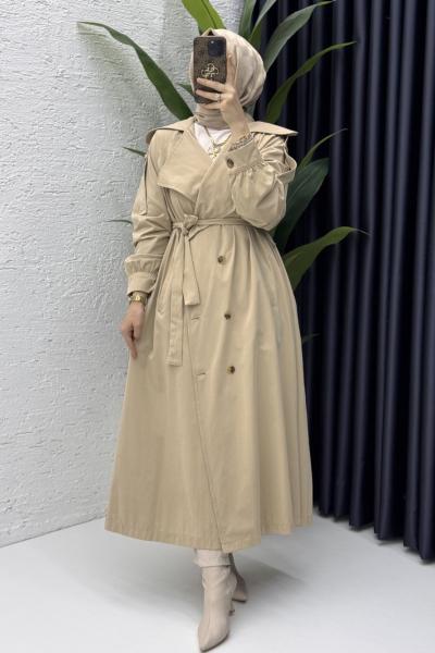 Rabia Trench Tesettür Giyim