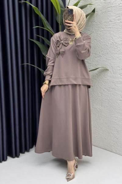 Simla Etekli Takım Tesettür Giyim