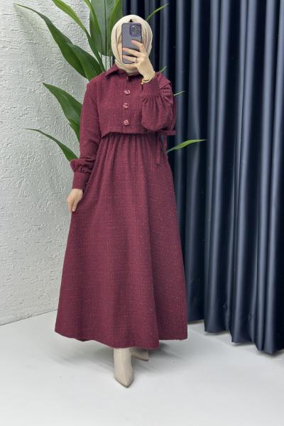 Yelekli Pırıl Elbise