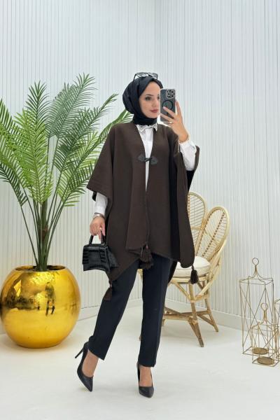 Alisa Tesettür Panço Kahverengi  Kahverengi