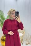 Alya Tesettür Tulum Bordo Bordo