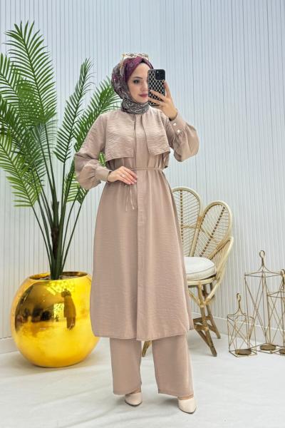 Aqua Tesettür Takım Taş Taş