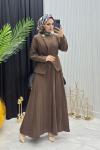 Asale Elbise Kahverengi  Kahverengi