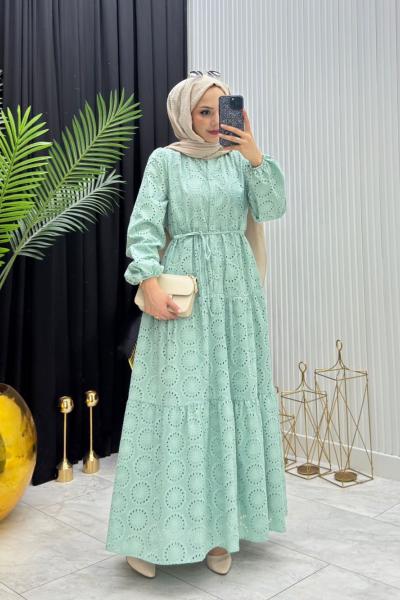 Aylen Elbise Mint Yeşili Mint Yeşili
