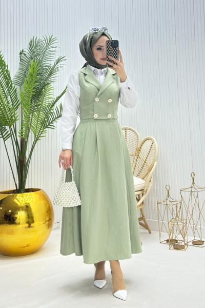 Dali Tesettür Takım Yeşil Yeşil
