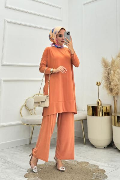 Efsa Tesettür Takım Soman Somon