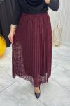 ELİF ETEK BORDO Bordo