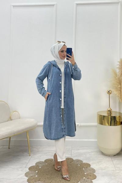 Evren Tesettür Kap Mavi Mavi