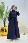 Eylül Tesettür Takım Lacivert  Lacivert