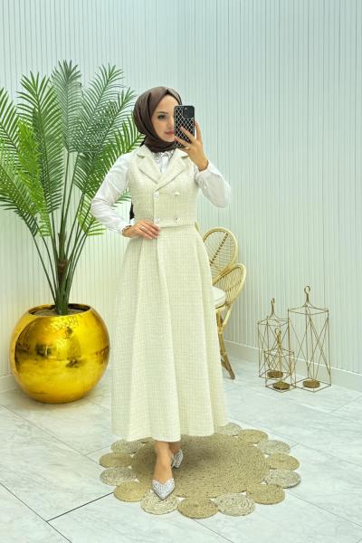 Firuze Tesettür Takım Taş Taş