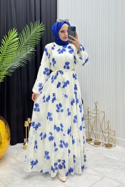 Gelincik Elbise Saks Mavisi Saks Mavisi