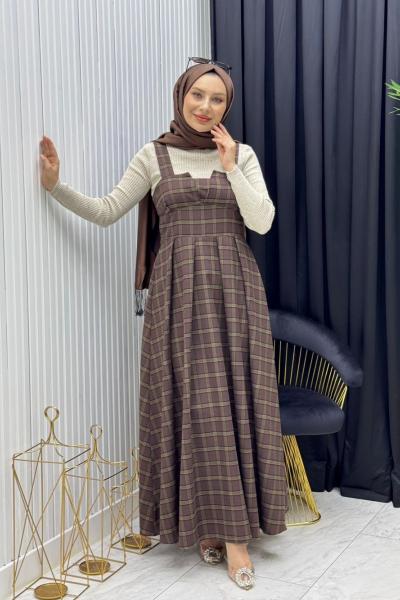 Gökçe Jile Takım Kahverengi