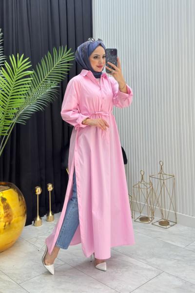 GÖMLEK TUNİK PEMBE Pembe