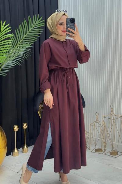 GÖMLEK TUNİK BORDO Bordo