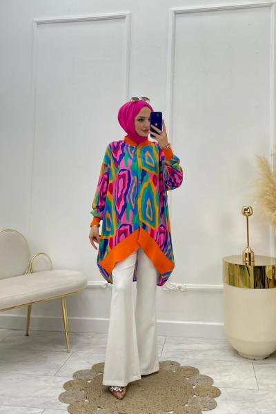 Güneş Tesettür Tunik Pembe Pembe