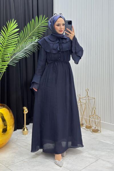 Hanedan Elbise Lacivert Lacivert