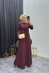 Hera Elbise Bordo Bordo