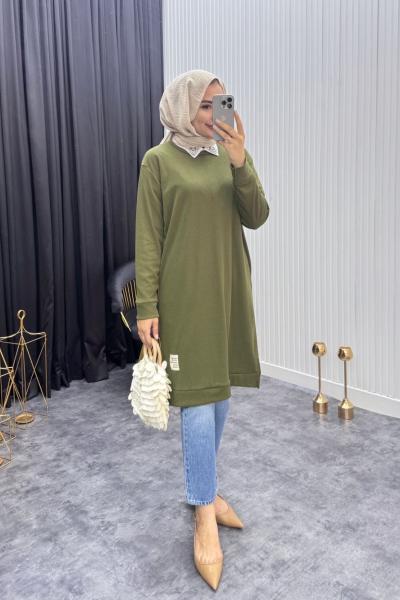 Jasmin Tunik Haki Haki