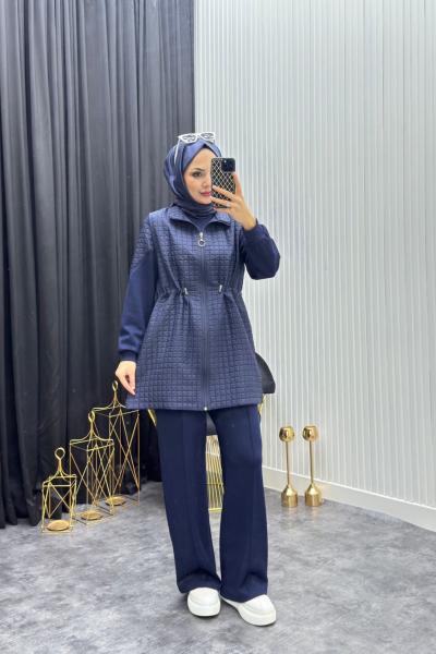 Kapitone Takım Lacivert  Lacivert