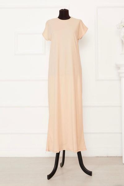 Kısa Kollu İçlik Krem Krem