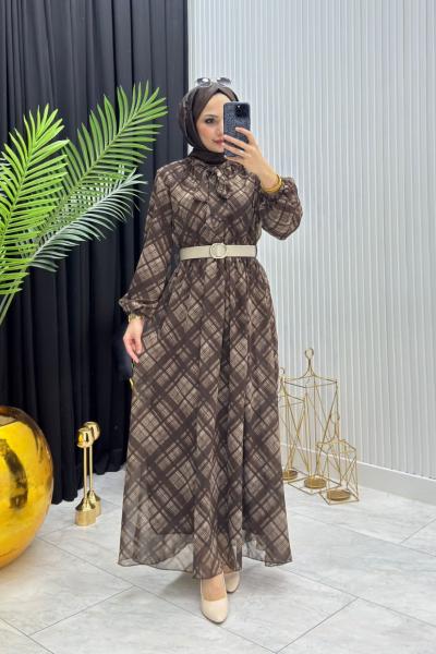 Lure Elbise Kahverengi Kahverengi