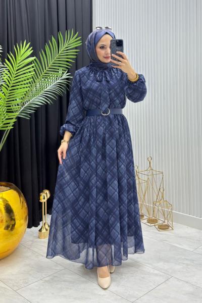 Lure Elbise Lacivert Lacivert