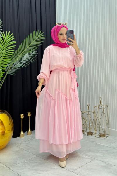 Maylen Elbise Pembe Pembe