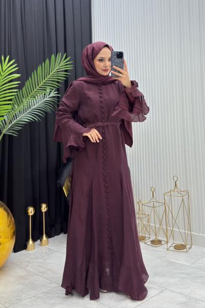 Maysa Elbise Bordo Bordo