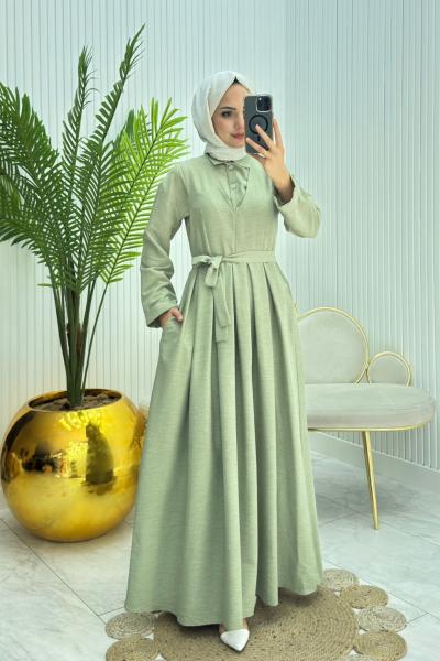 Mehtap Tesettür Jile Yeşil Yeşil