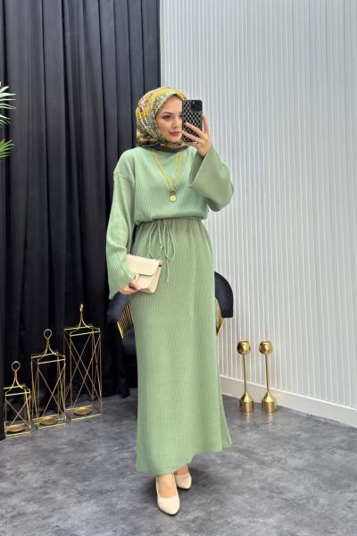 Meyra Elbise Yeşil Yeşil