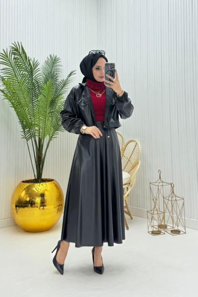 Moi Tesettür Takım Siyah Siyah