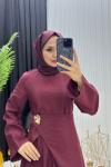 Nalya Elbise Bordo Bordo