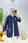 Parla Tesettür Ceket Lacivert  Lacivert