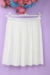 Piliseli Etek İçlik Beyaz Beyaz