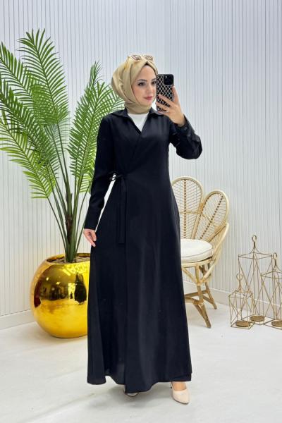 Retro Ferace Siyah Siyah