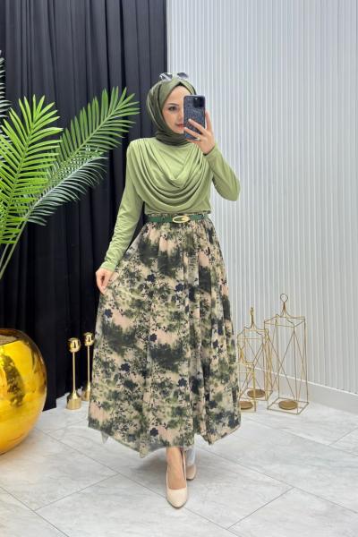 Serpil Bluz Yeşil Yeşil