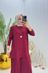 Sindrella Tesettür Takım Bordo Bordo
