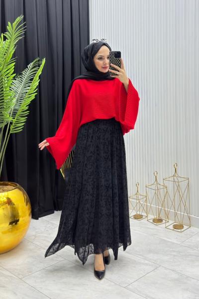 Yasmin Etek Siyah Siyah